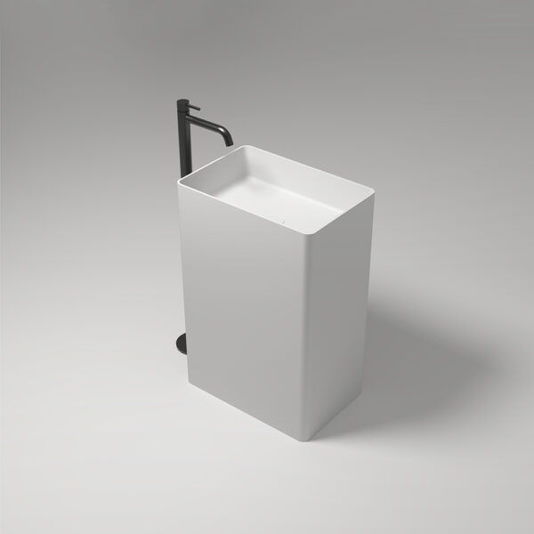 Freestanding Pedestal Basin Small bathrooms Rectangular Sinks