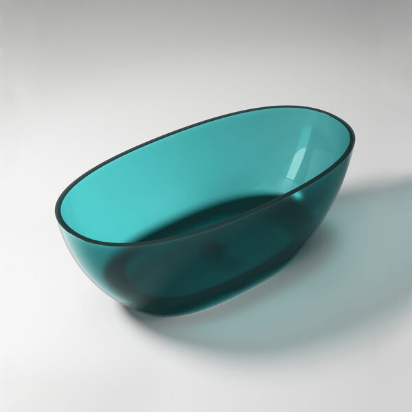 custom made colour oval shape Transparent Bathtub