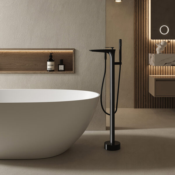 KT-2005 Brass Material Bath Shower Free Standing Tub Faucet