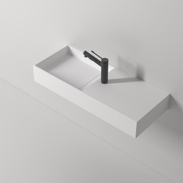 KT-C013 Customize Narrow Mounted Basin White Wall Hung Sink